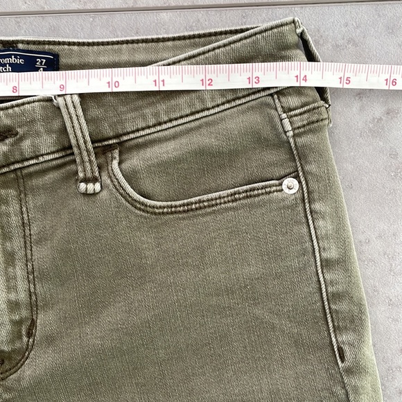 ABERCROMBIE & FITCH Harper Super Skinny women’s stretchy raw frayed hem 27 / 4L - Picture 14 of 16